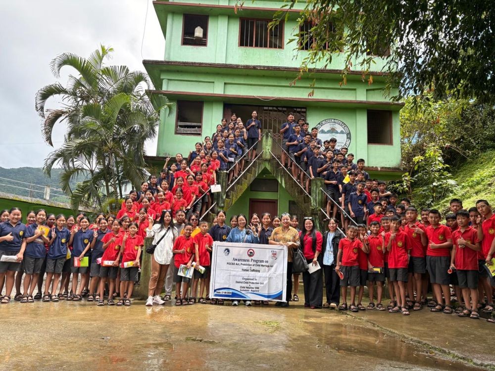 CPU Zunheboto, under the Department of Social Welfare, conducted a series of awareness and sensitization programmes on child protection at Akuluto and Satakha on August 17 and 18.
